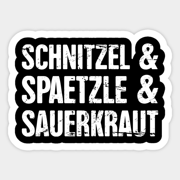 Schnitzel - Funny Oktoberfest German Food Sticker by MeatMan